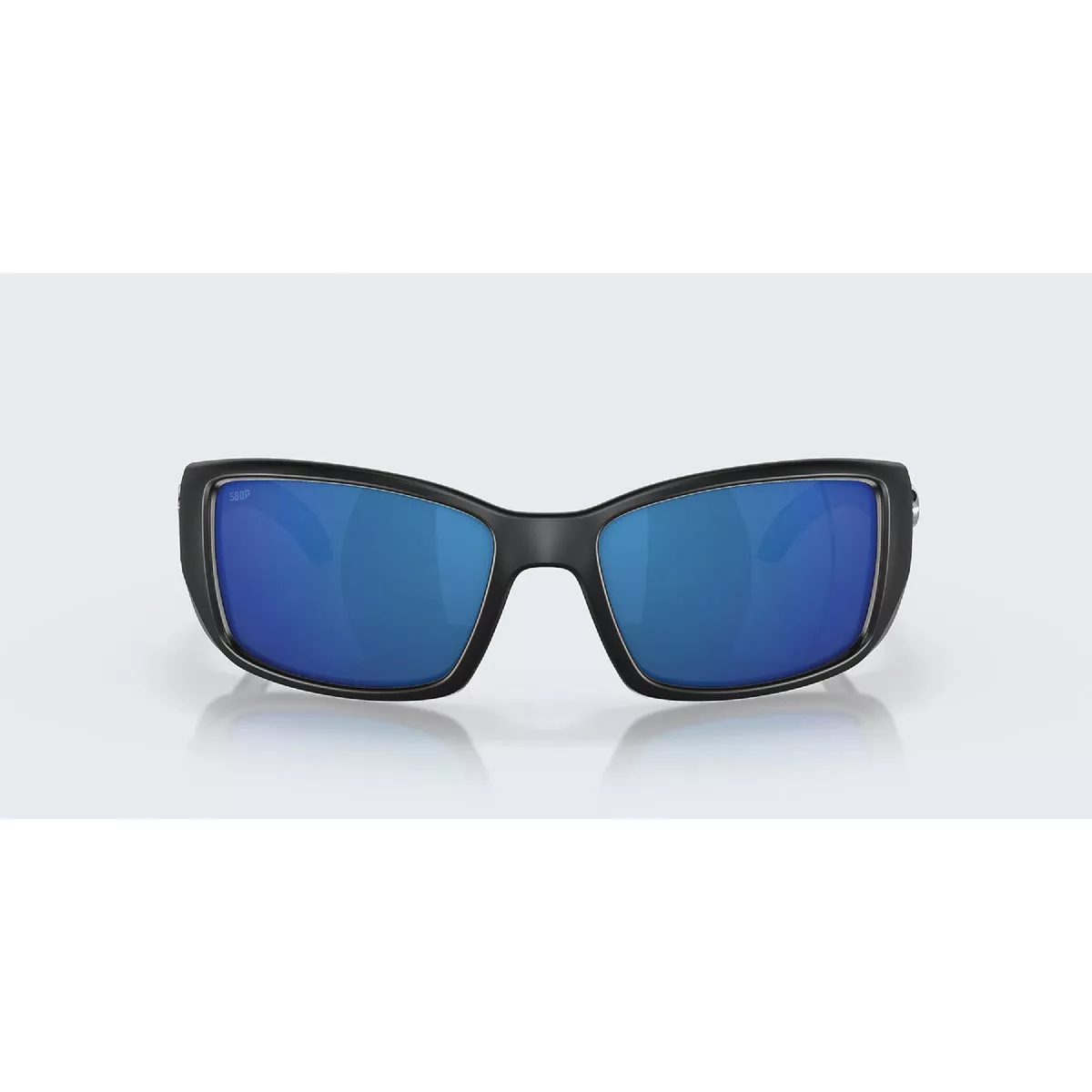 Costa Del Mar Blackfin Blue Mirror 580P Polarized Polycarbonate Lens Matte Black Frame Sunglasses