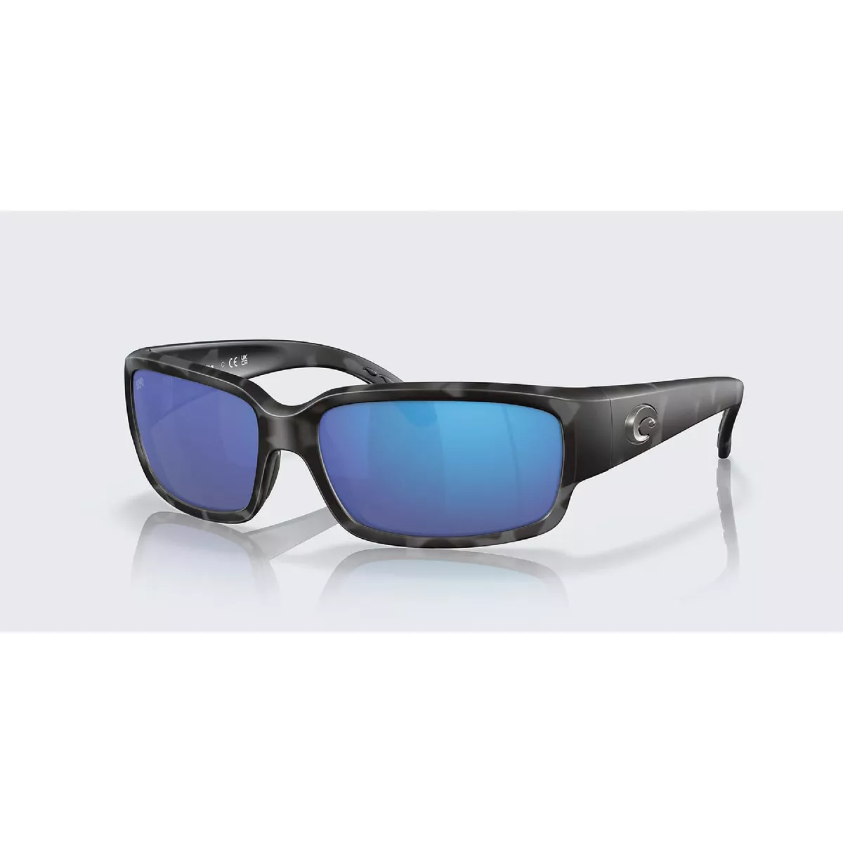 Costa Del Mar Caballito Blue Mirror 580G Polarized Glass Lens w/Ocearch Tiger Shark Frame Sunglasses