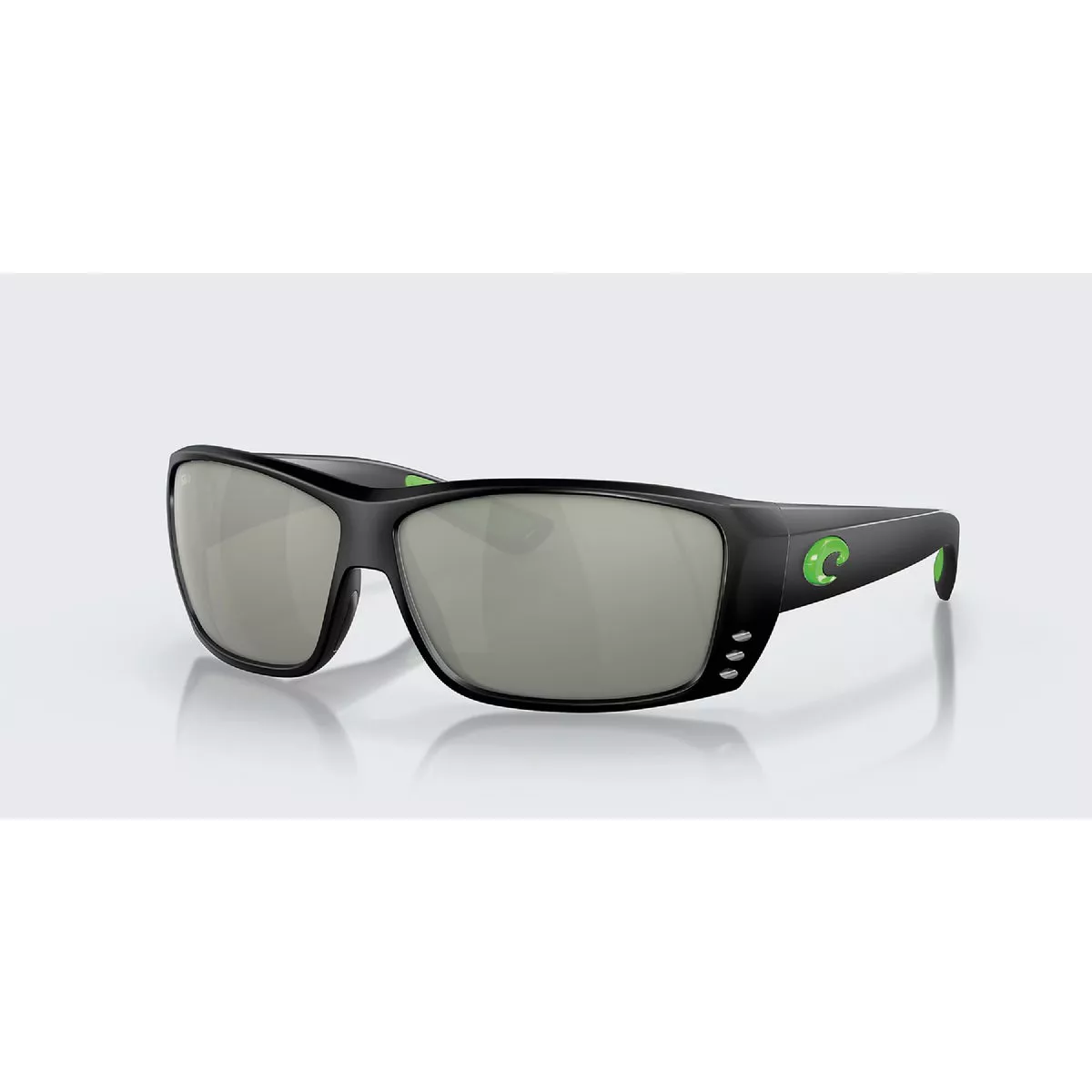 Costa Del Mar Cat Cay Gray Silver Mirror 580P Polarized Polycarbonate lens w/Matte Black Frame Sunglasses - photo 3