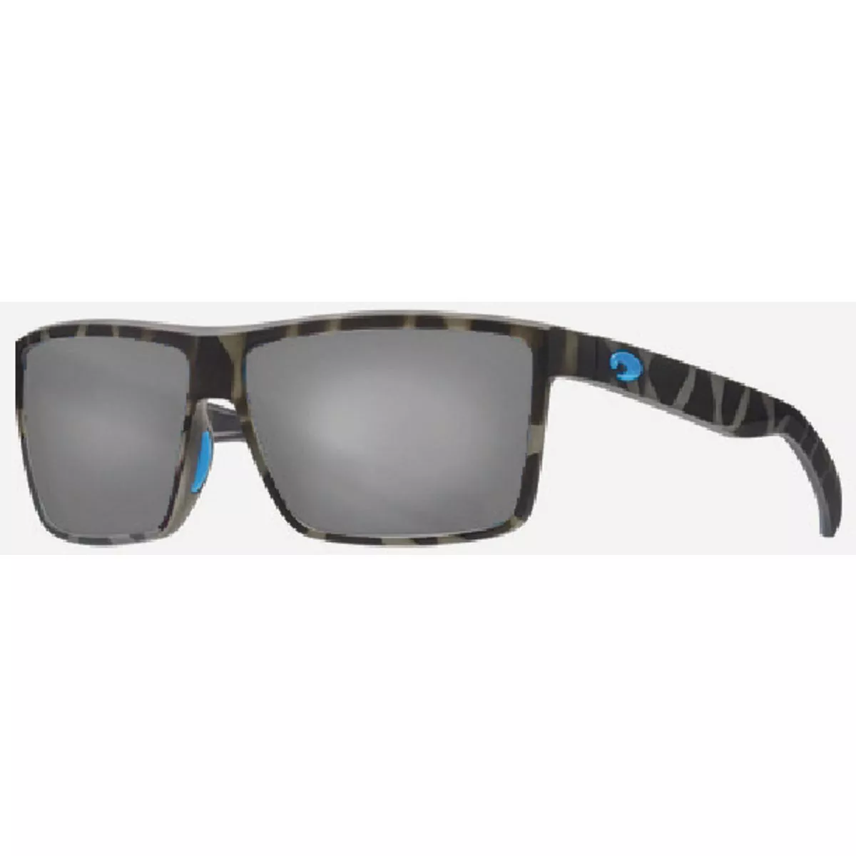 Costa Del Mar Rinconcito Gray Silver Mirror 580G Polarized Glass Lens w/Matte TIger Shark Frame Sunglasses