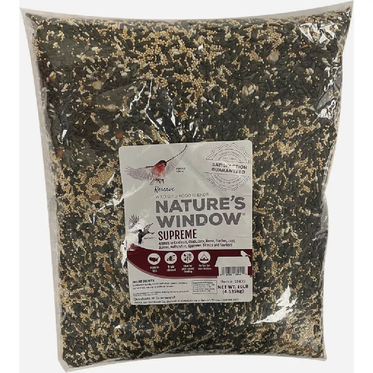 Nature's Window 10 Lb. Supreme Bird Seed