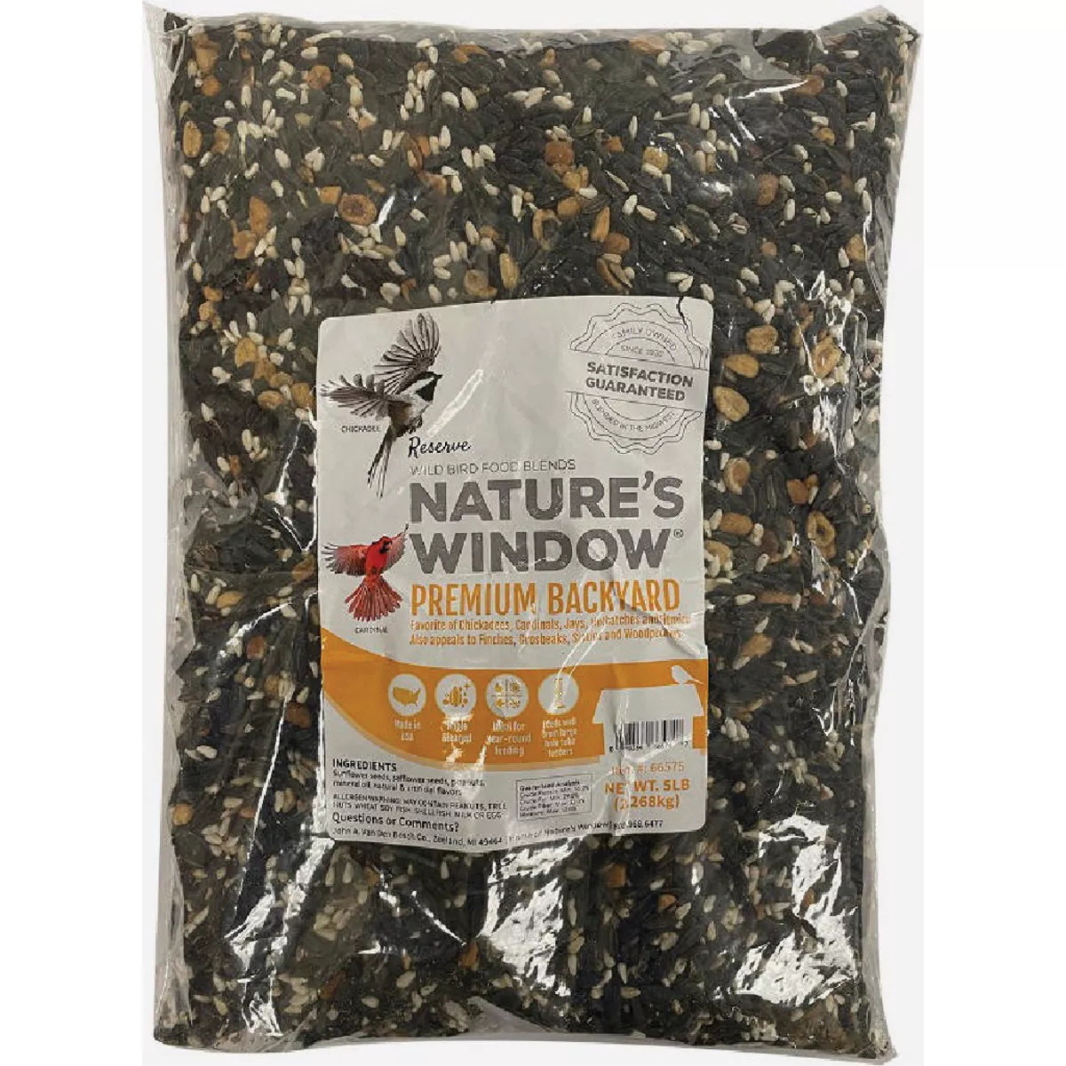 Nature's Window 5 Lb. Premium Backyard Bird Seed