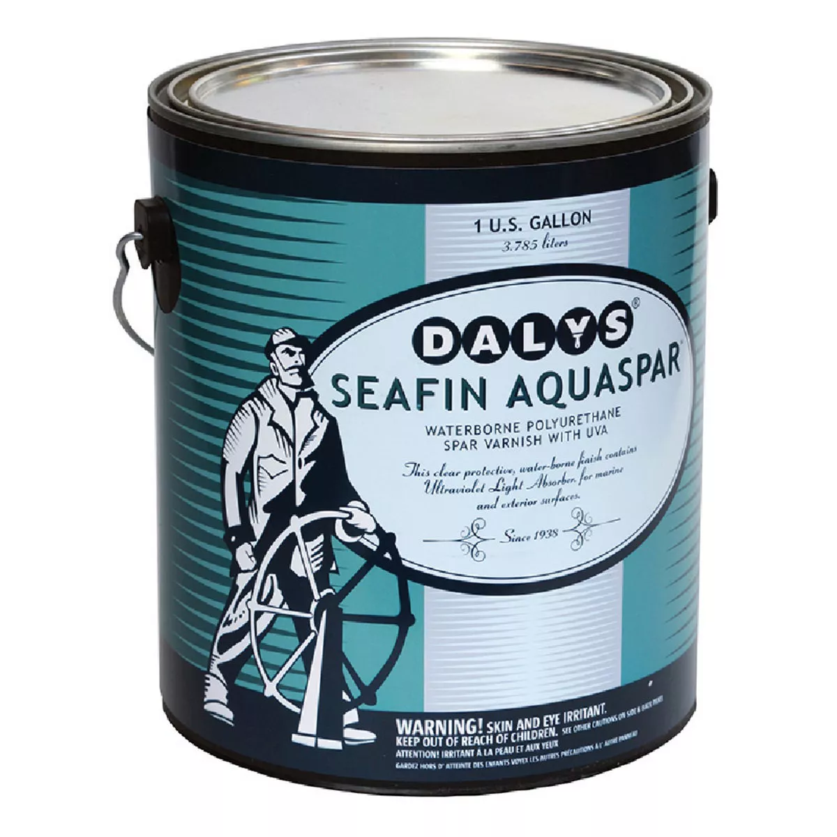 Daly's SeaFin AquaSpar Satin Interior & Exterior Varnish, 1 Qt., 088-518