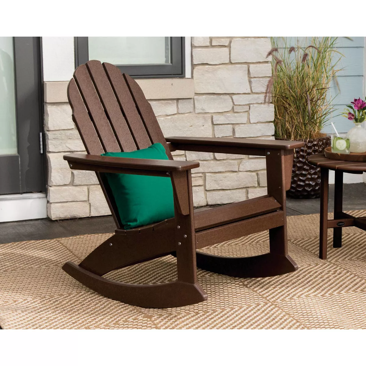 POLYWOOD Vineyard Adirondack Rocking Chair, Sunset Red - photo 2