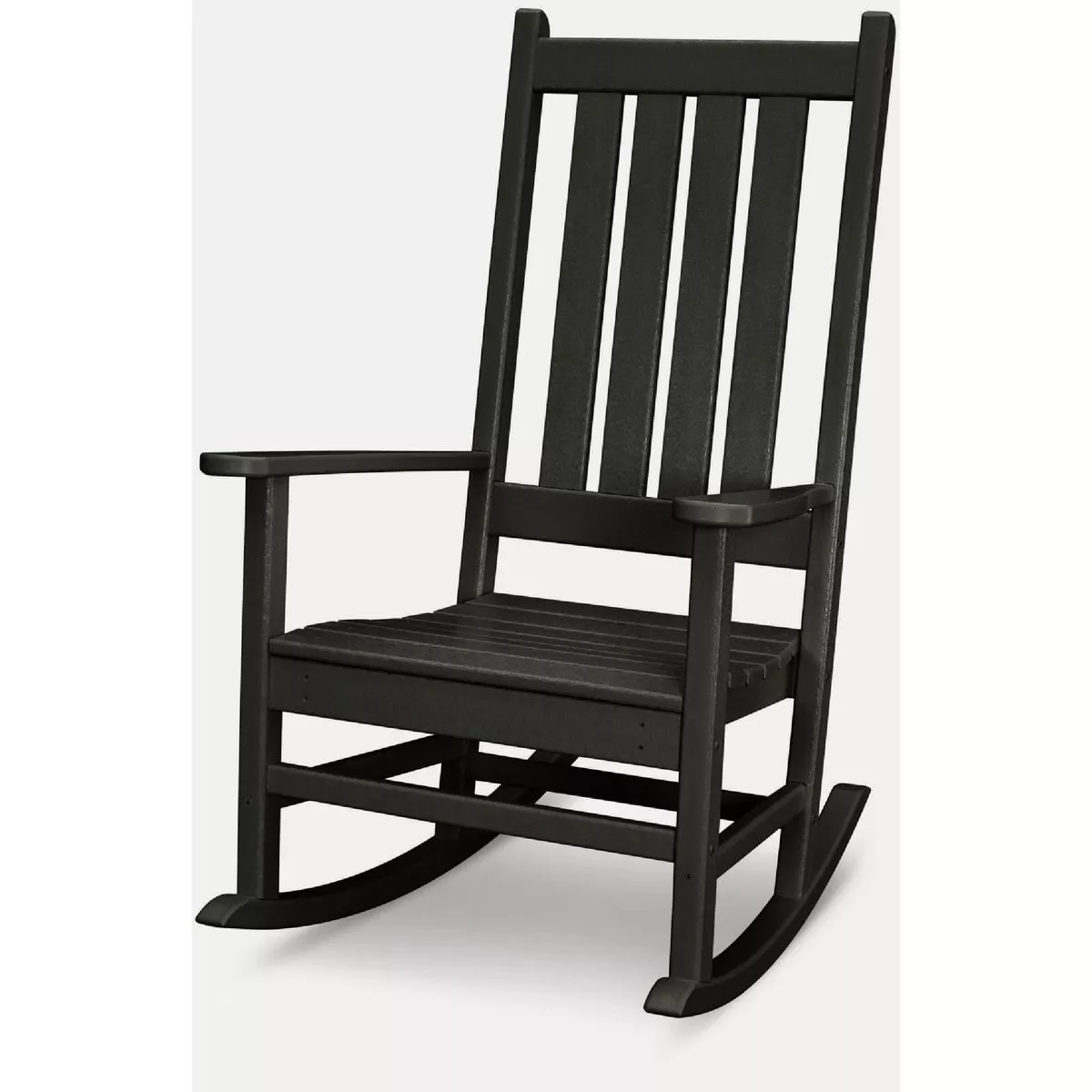 POLYWOOD Vineyard Rocking Chair, Black