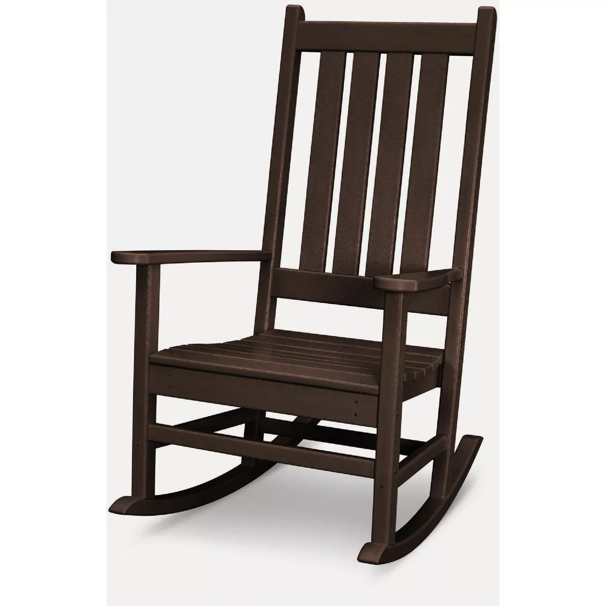 POLYWOOD Vineyard Rocking Chair, Mahogany