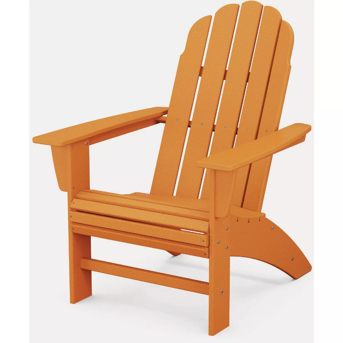POLYWOOD Vineyard Curveback Adirondack Chair, Tangerine