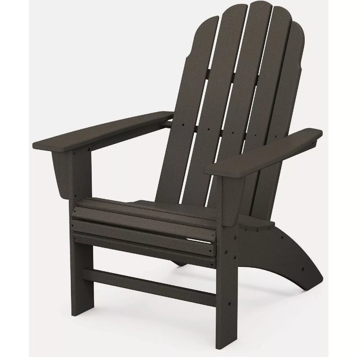 POLYWOOD Vineyard Curveback Adirondack Chair, Vintage Coffee