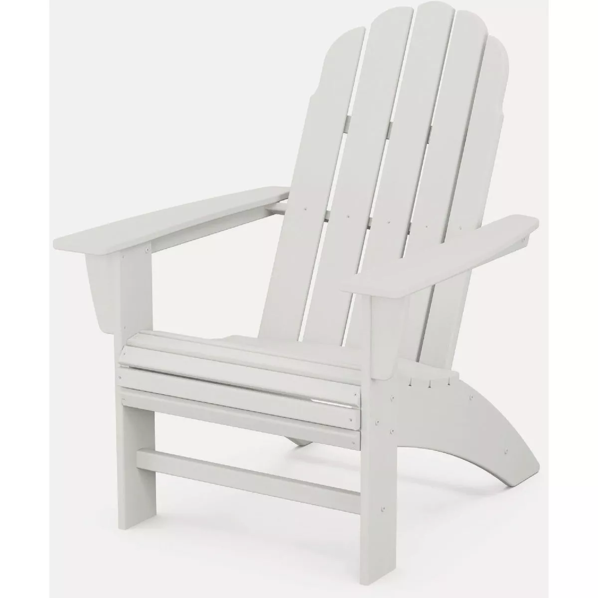 POLYWOOD Vineyard Curveback Adirondack Chair, Vintage White