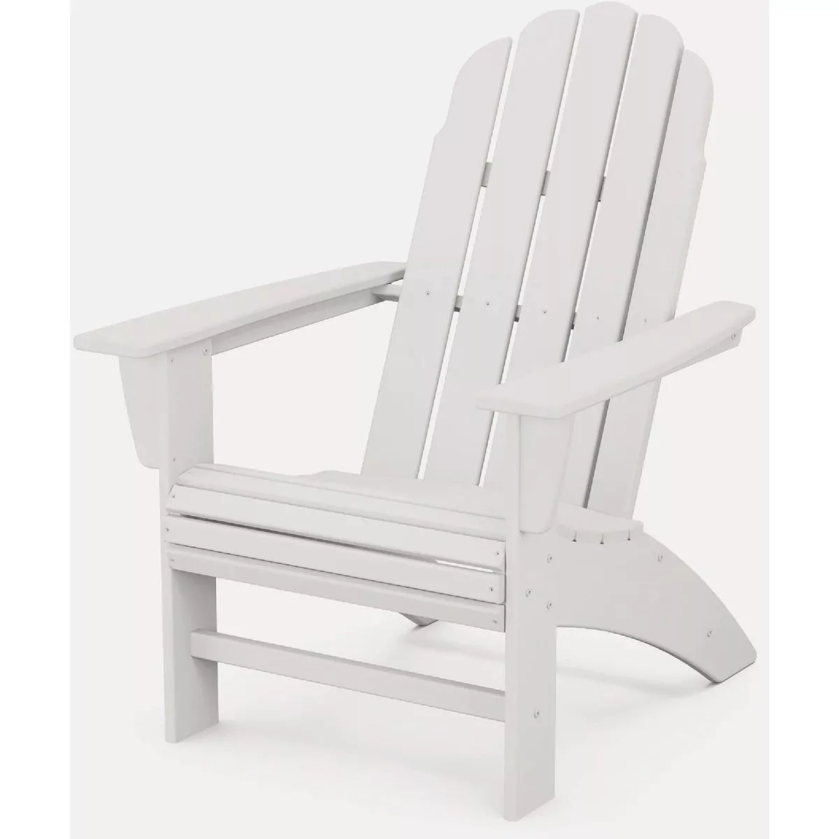 POLYWOOD Vineyard Curveback Adirondack Chair, White