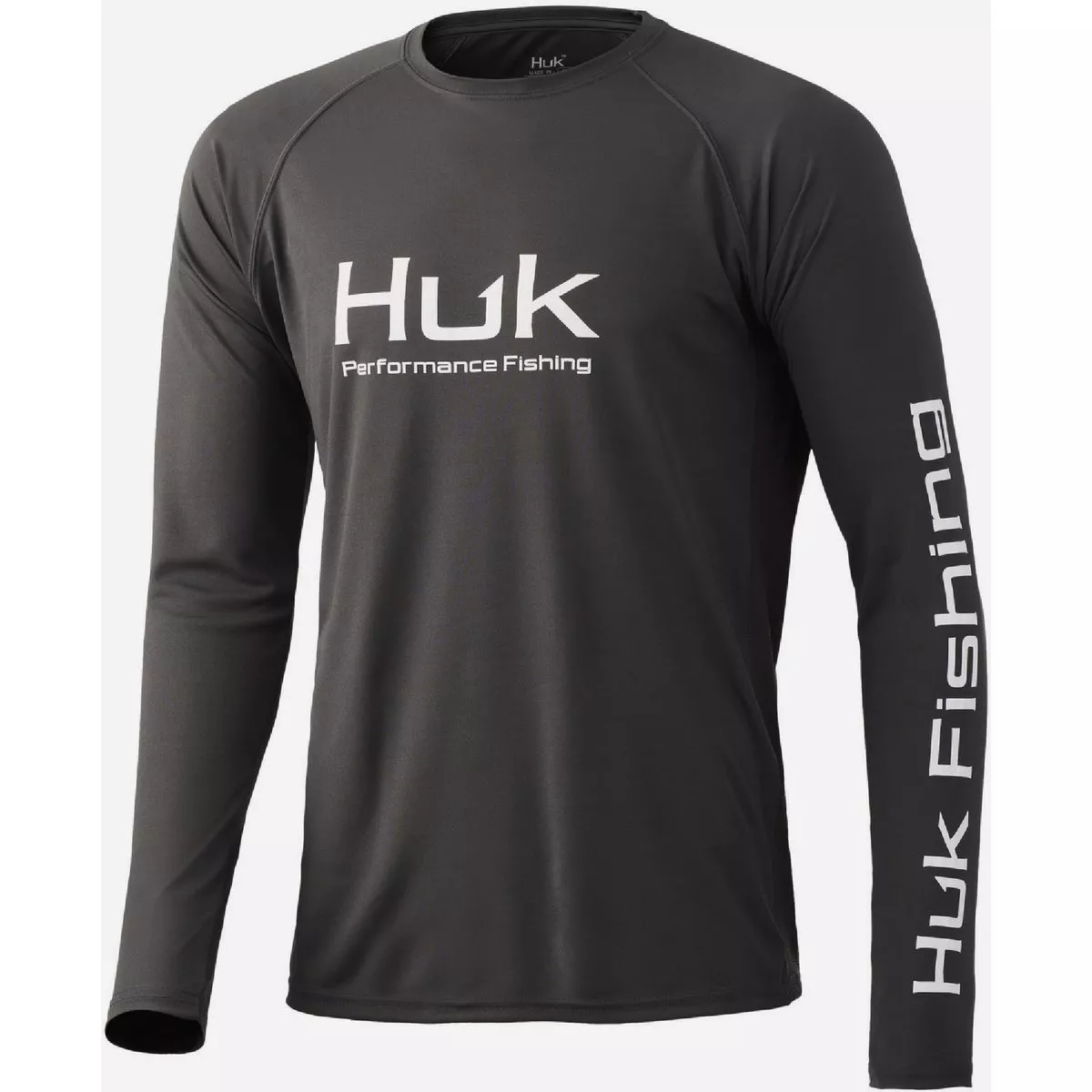 Huk Men's M Volcanic Ash Vented Pursuit Long Sleeve Performance Shirt