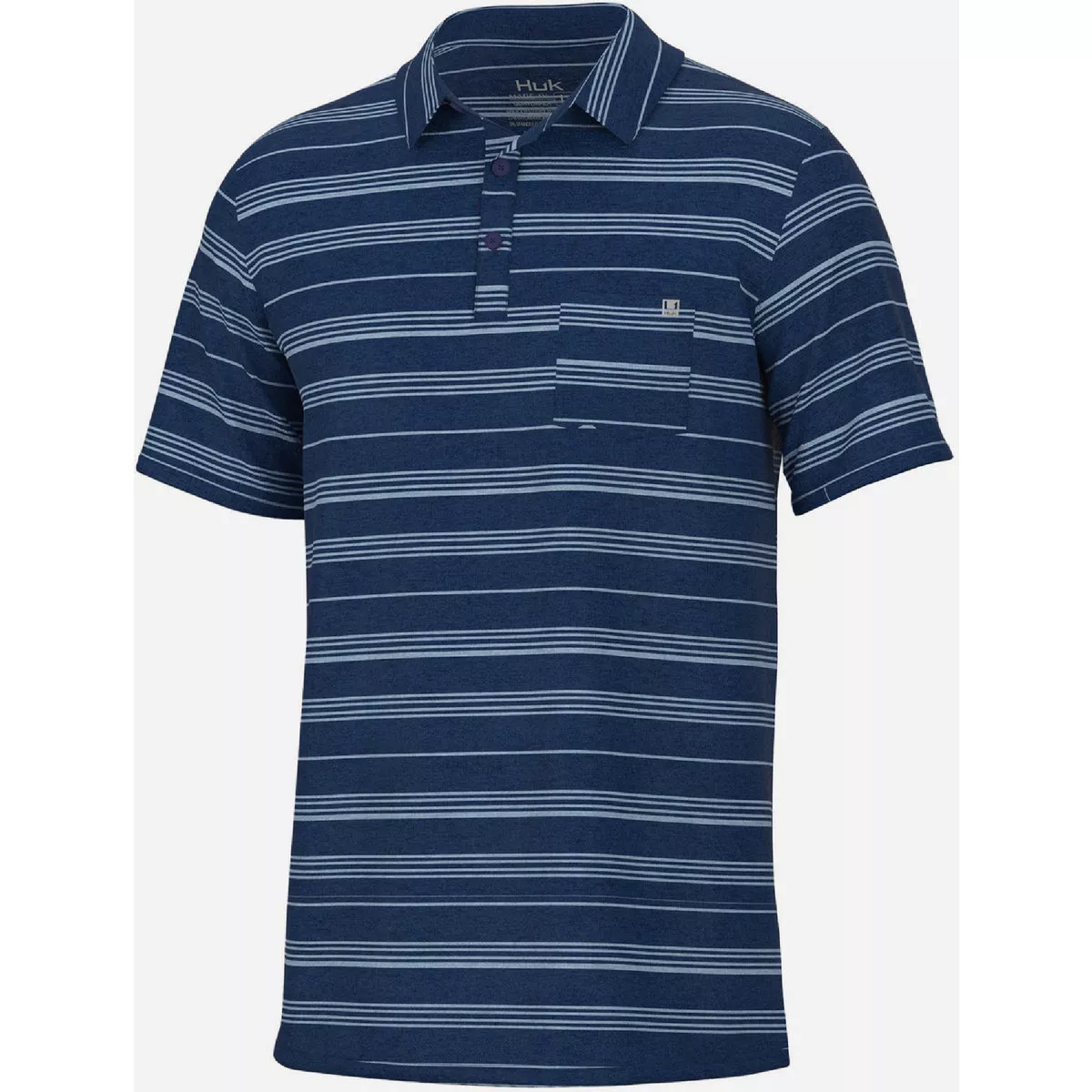 Huk Men's XXL Set Sail Twin Lakes Waypoint Polo