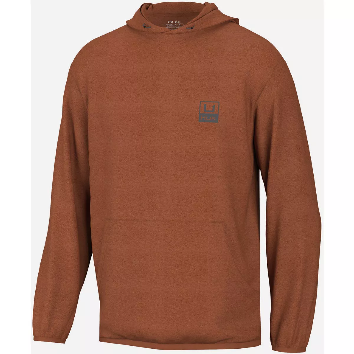 Huk Men's XL Baked Clay Heather Huk'd Up Performance Fleece Hoodie