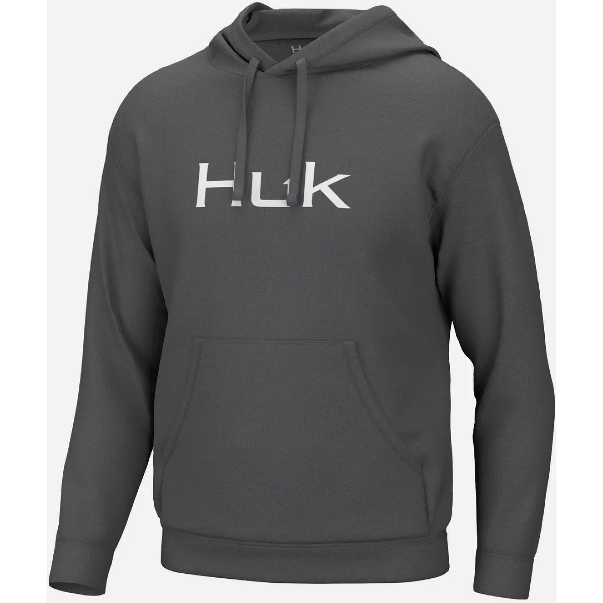 Huk Men's S Volcanic Ash Huk'd Up Logo Hoodie
