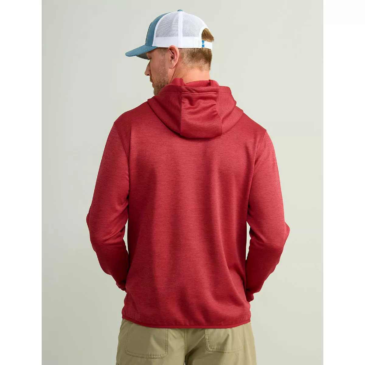Huk Men's XL Scarlet Blaze Heather Huk'd Up Performance Fleece Hoodie