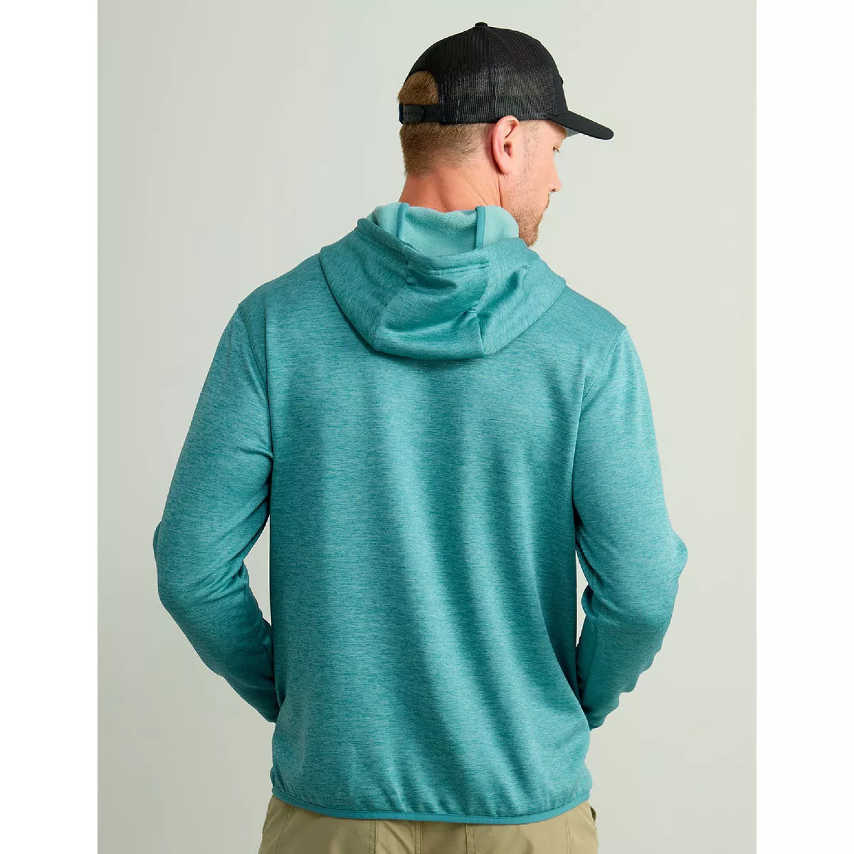 Huk Men's M Storm Blue Heather Huk'd Up Performance Fleece Hoodie