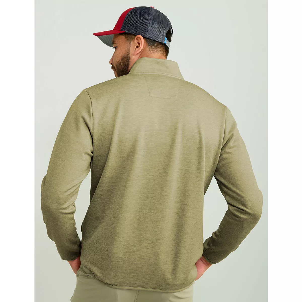 Huk Men's XXL Overland Heather Coldfront+ Performance 1/4 Zip