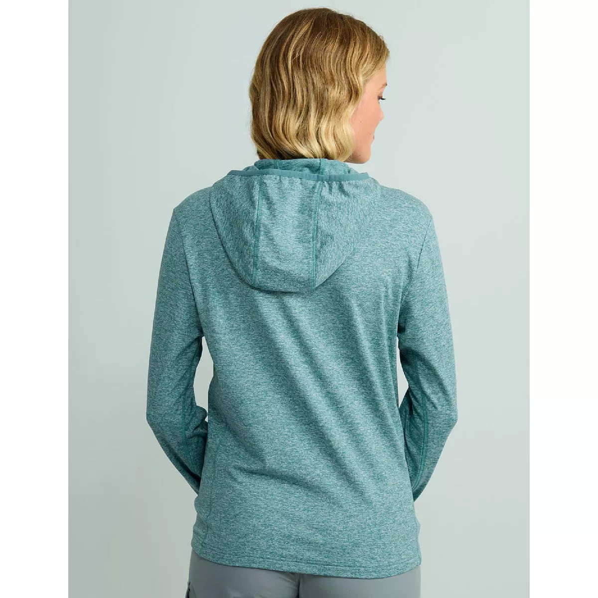 Huk Women's S Storm Blue Heather Coldfront+ Hoodie - photo 2