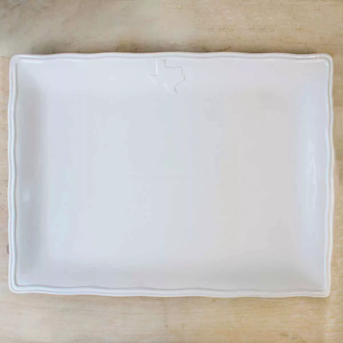 The Royal Standard 15.5 x 11 In. White Texas Platter
