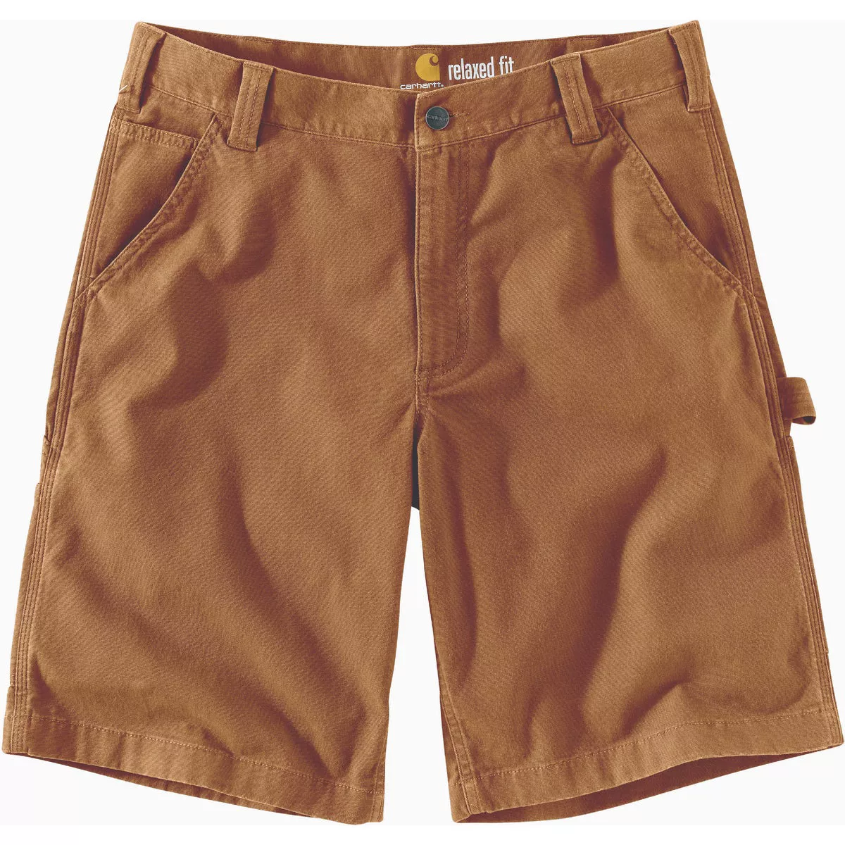 Carhartt Rugged Flex Men's 36 Hickory Canvas Utility Work Shorts, Relaxed Fit