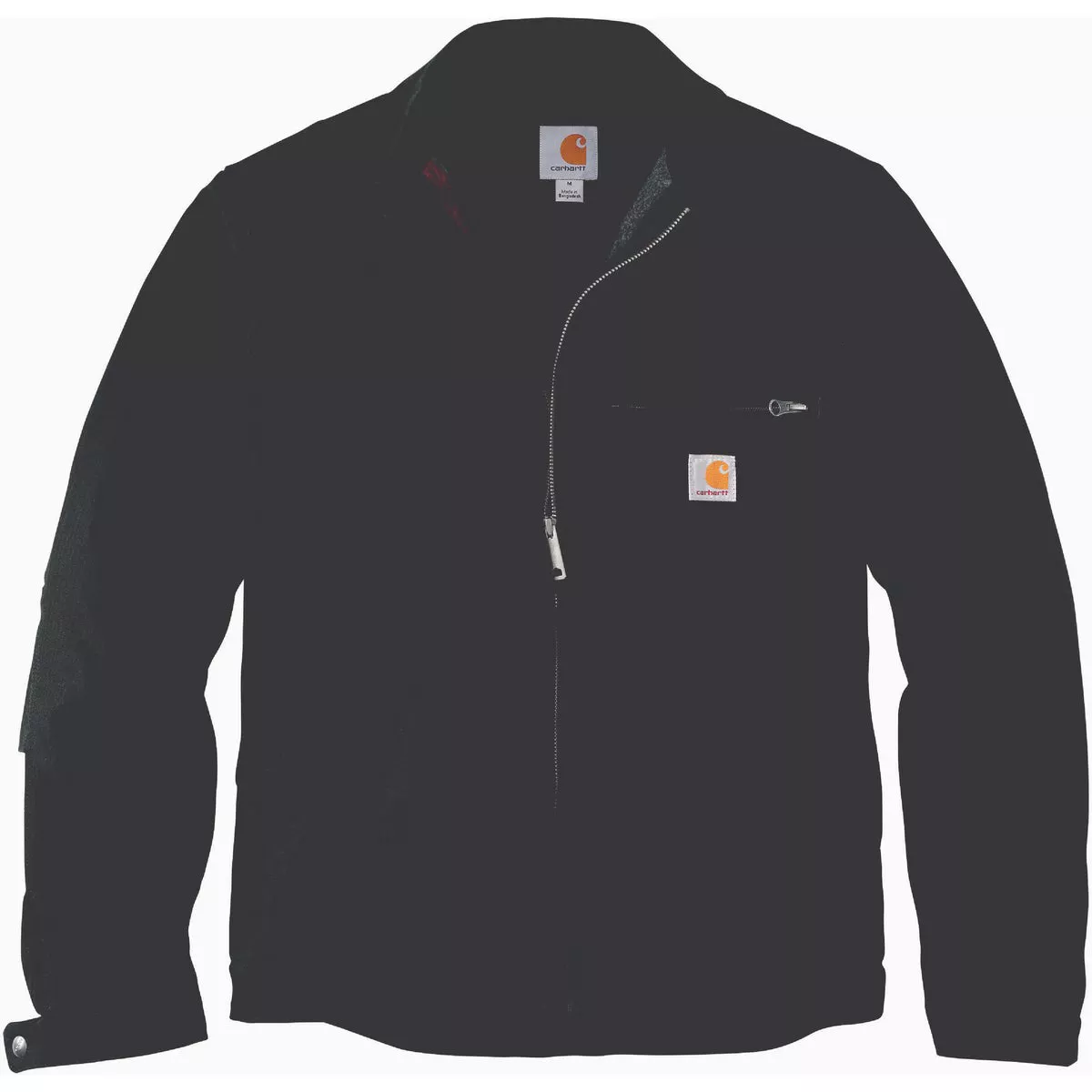 Carhartt Men's Medium Regular Black Duck Blanket-Lined Detroit Jacket, Relaxed Fit