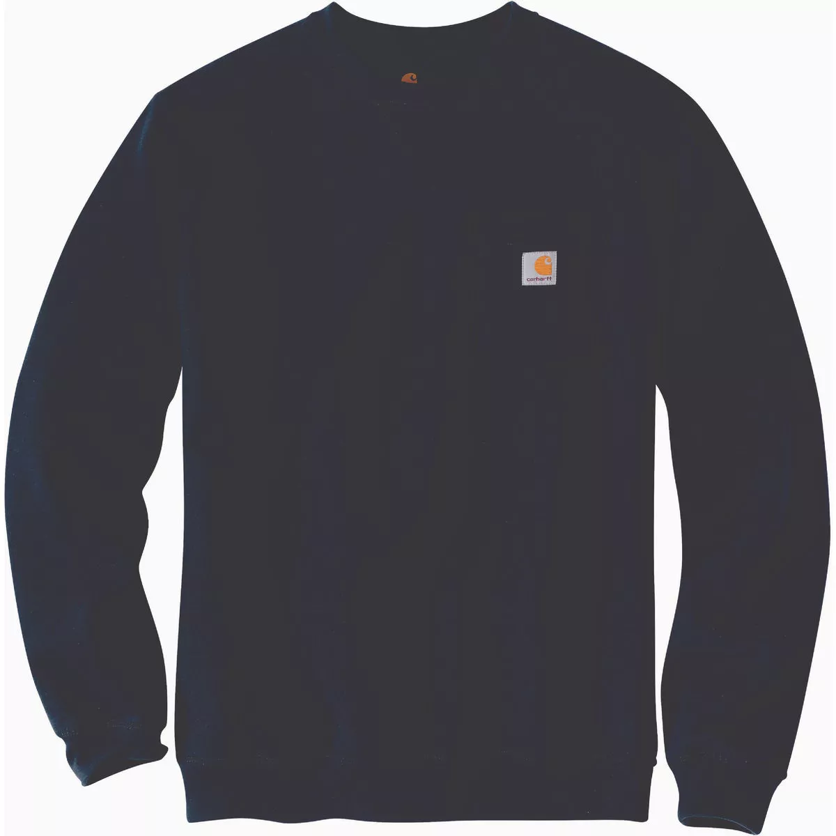 Carhartt Men's Large Tall New Navy Midweight Crewneck Pocket Sweatshirt, Loose Fit