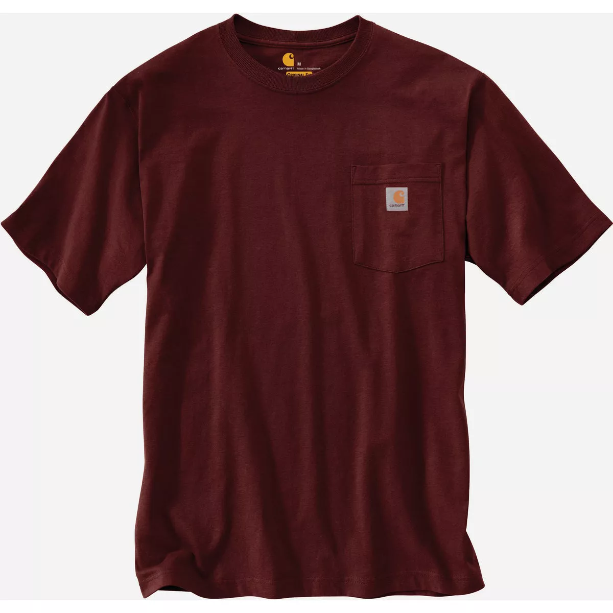Carhartt Men's 5XL Regular Port Heavyweight Short Sleeve Pocket T-Shirt, Loose Fit