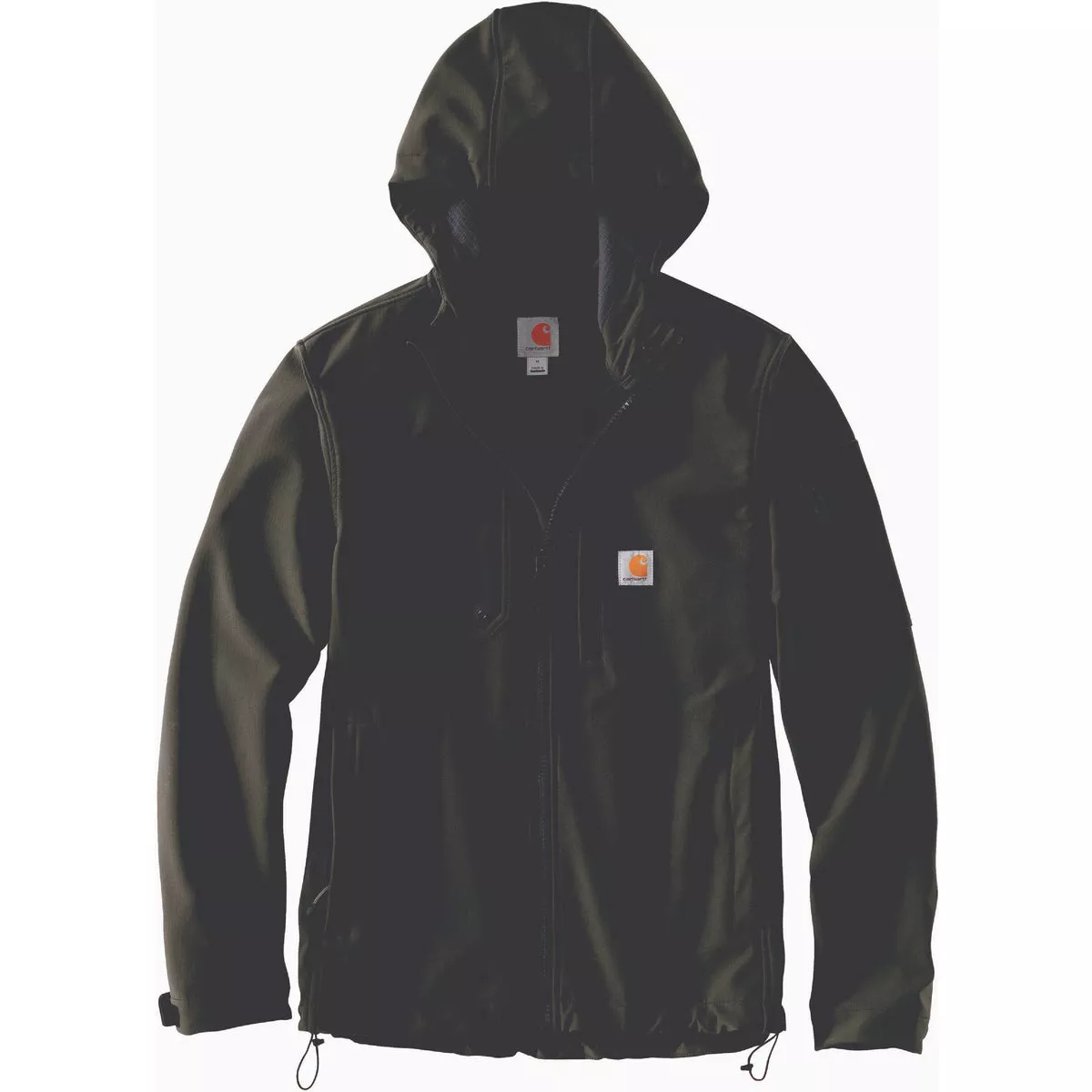 Carhartt Rain Defender Men's 3XL Regular Tarmac Nylon/Spandex Midweight Softshell Jacket, Relaxed Fit