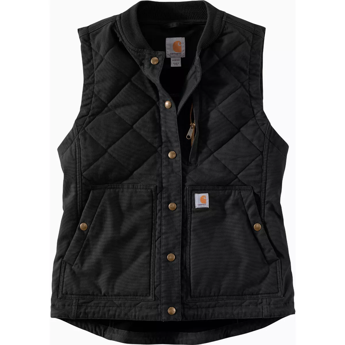 Carhartt Yukon Extremes Men's 2XL Regular Black Wind Fighter Fleece Vest, Relaxed Fit