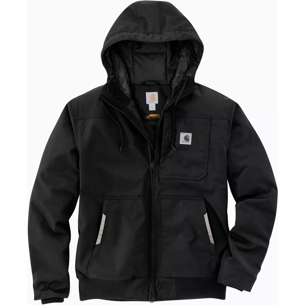 Carhartt Yukon Extremes Men's XL Regular Black Insulated Active Jacket, Loose Fit