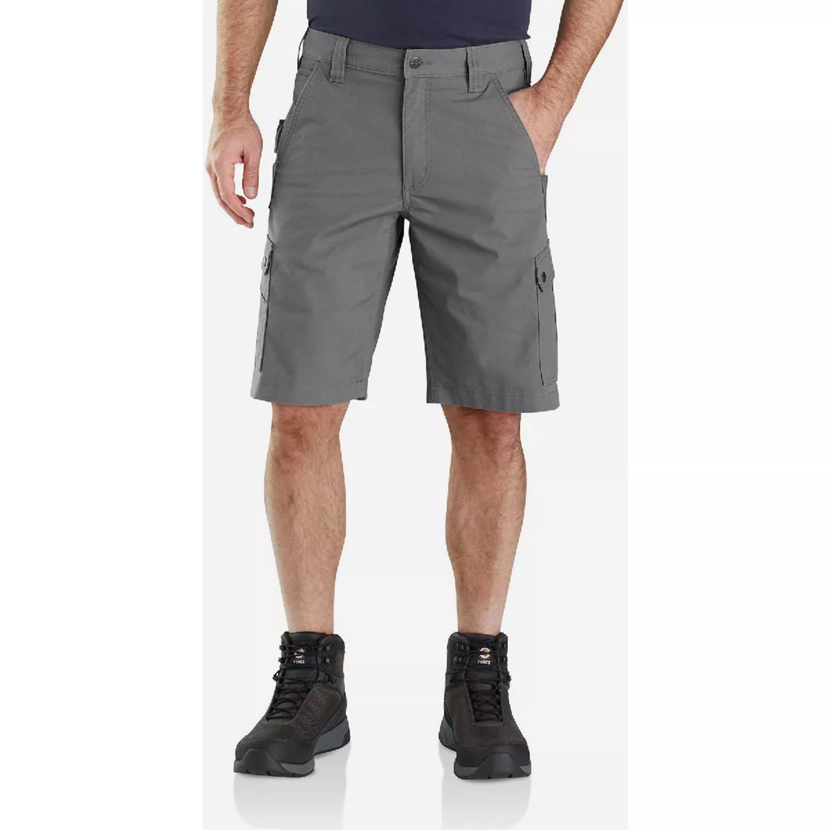 Carhartt Rugged Flex Men's 34 Steel Ripstop Cargo Work Shorts, Relaxed Fit - photo 4