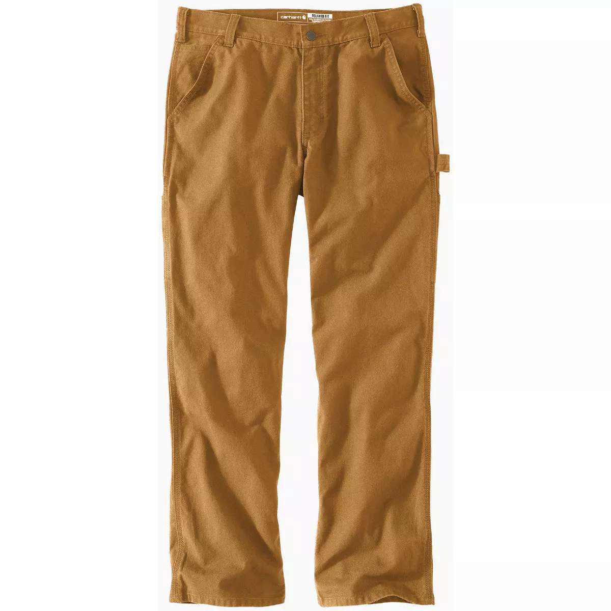 Carhartt Rugged Flex Men's 28x32 Brown Duck Utility Work Pants, Relaxed Fit