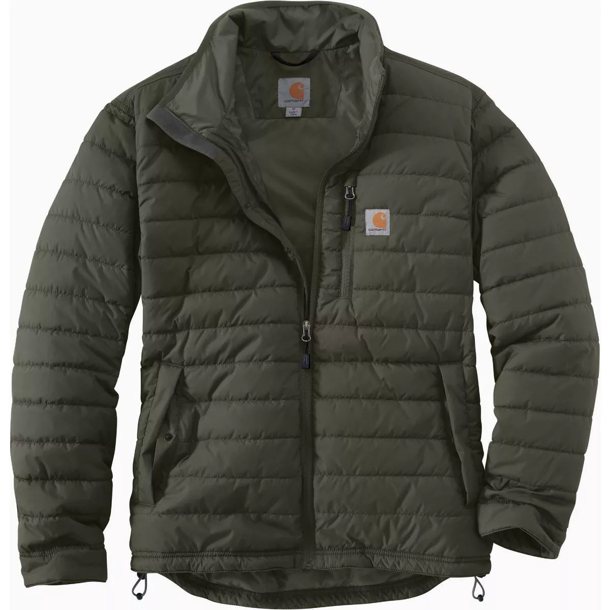 Carhartt Rain Defender Men's Medium Regular Moss Lightweight Insulated Jacket, Relaxed Fit