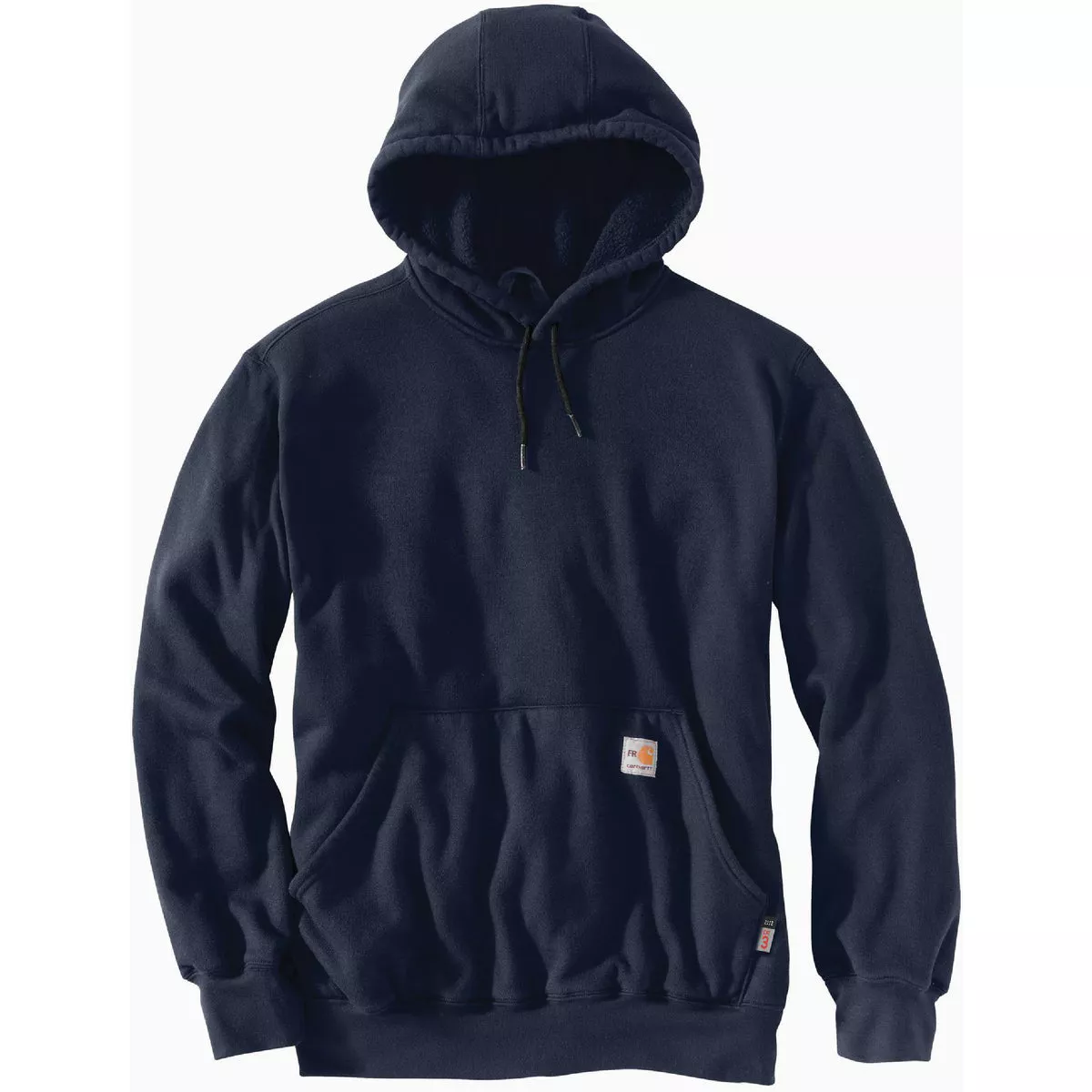 Carhartt Force Men's 3XL Regular Navy Flame-Resistant Midweight Pullover Hooded Sweatshirt, Loose Fit