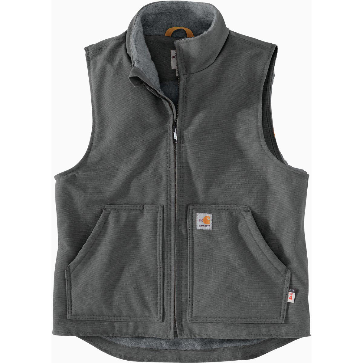 Carhartt Men's XL Regular Gravel Flame-Resistant Duck Sherpa-Lined