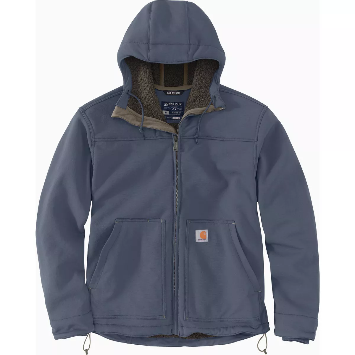Carhartt Super Dux Men's Large Regular Bluestone Sherpa-Lined Active Jacket, Relaxed Fit