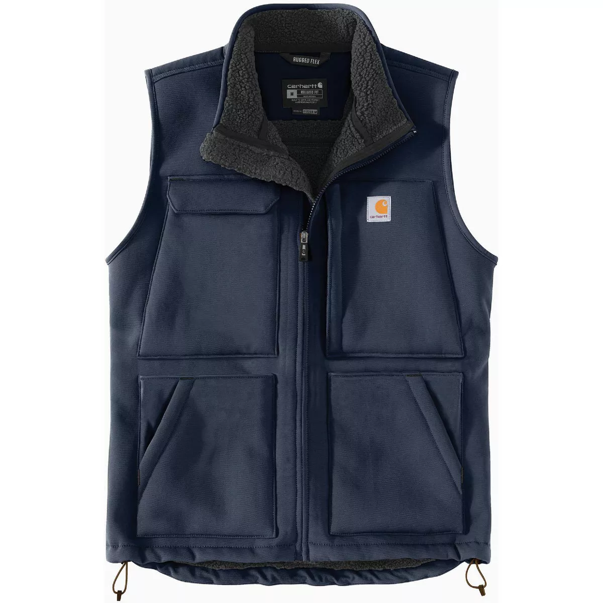 Carhartt Super Dux Men's Large Regular Bluestone Sherpa-Lined Vest, Relaxed Fit
