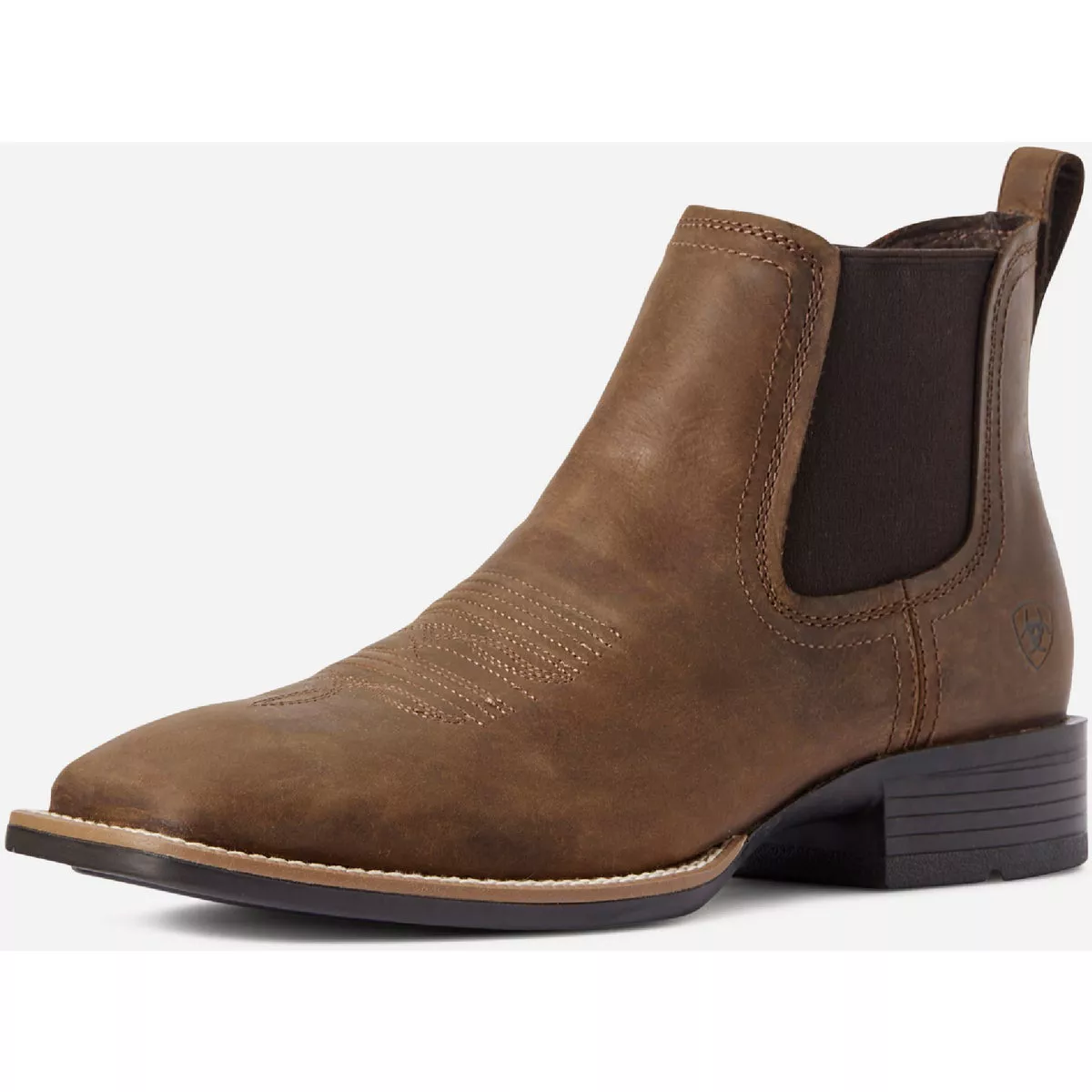 Ariat Men's Distressed Tan Booker Ultra Western Boot, Size 9.5 Wide