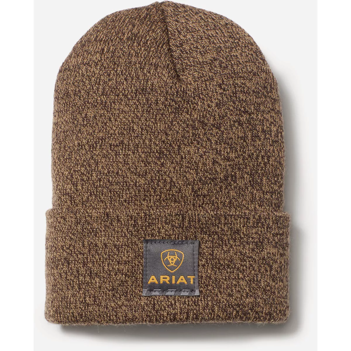 Ariat Men's Rebar Watch Cap, Dark Brown/Sandstone
