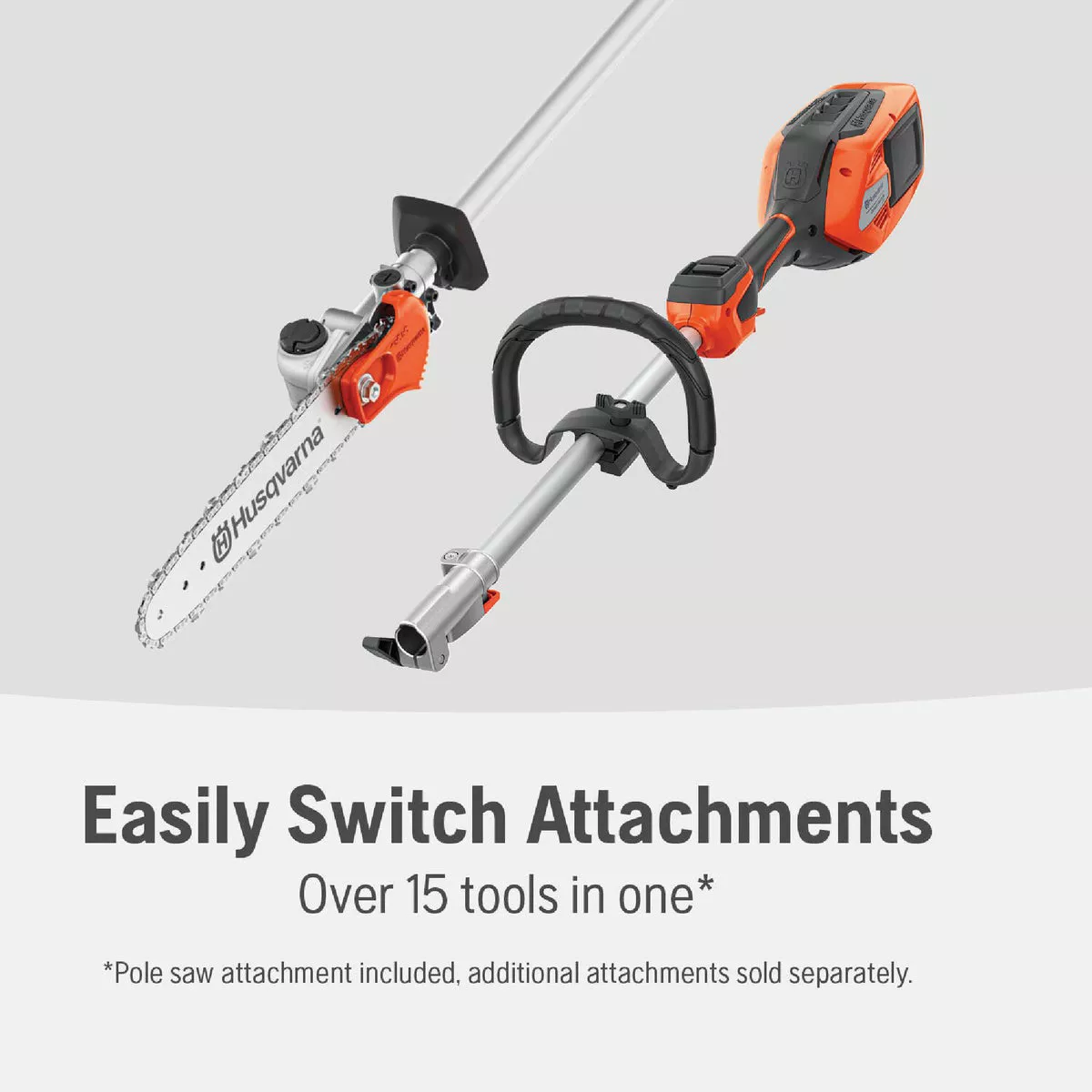 Husqvarna 330iKP 18 In. Combi-Switch & Polesaw Attachment with 4.0 Ah Battery & Charger - photo 4