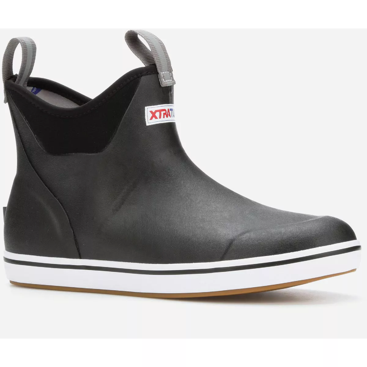 XTRATUF Size 10WD Black Ankle Wide Deck Rubber Boot
