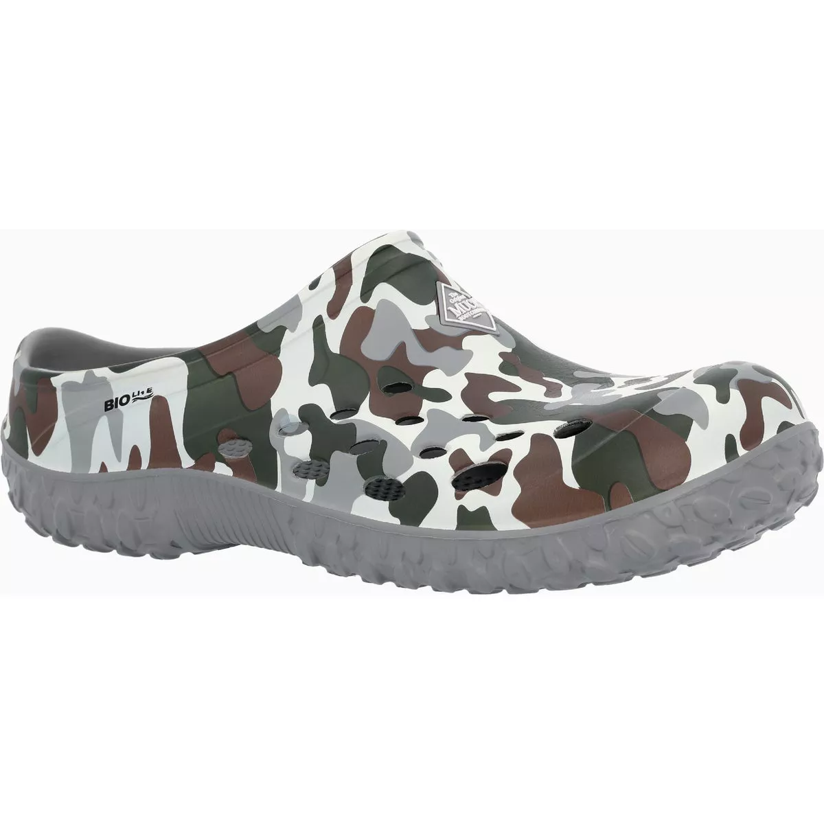 MUCK Muckster Lite Men's Duck Camo/Frost Gray Clog, Size 12