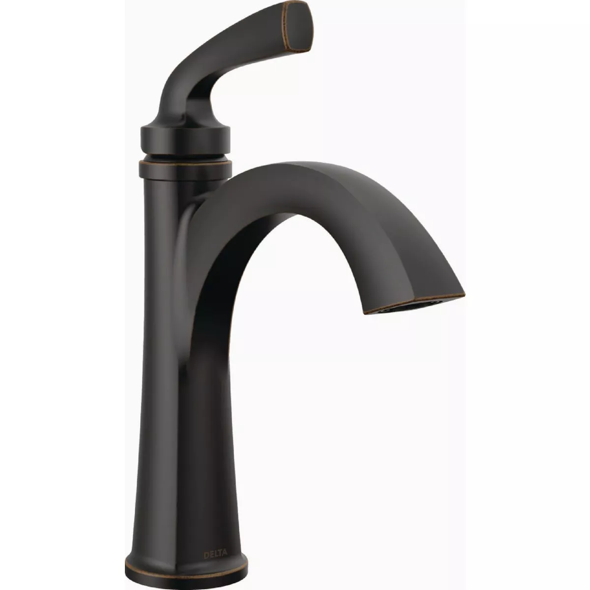 Delta Geist Oil Rubbed Bronze 1-Handle Lever Centerset Bathroom Faucet