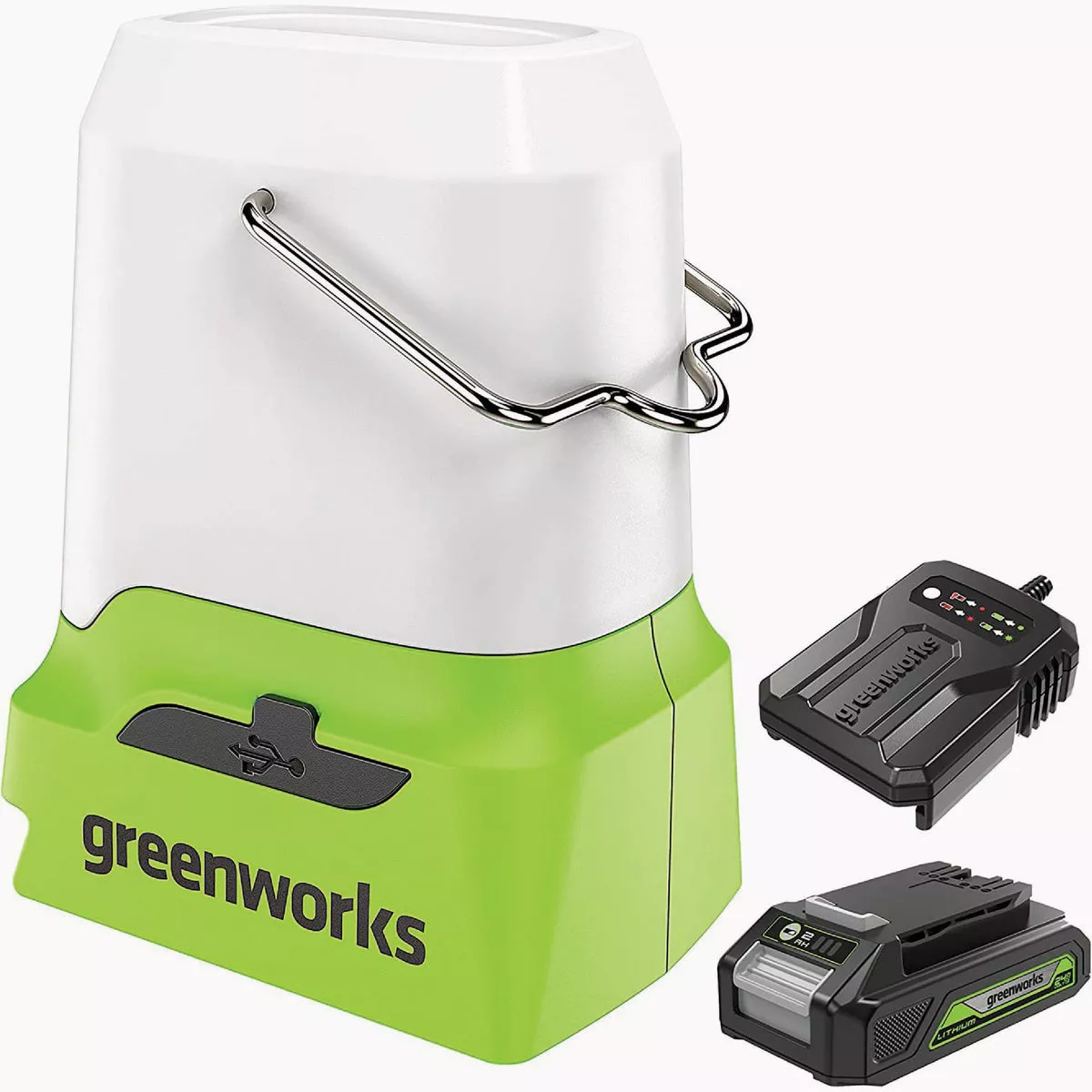 Greenworks 24V Lantern Kit with 2Ah Battery, Charger