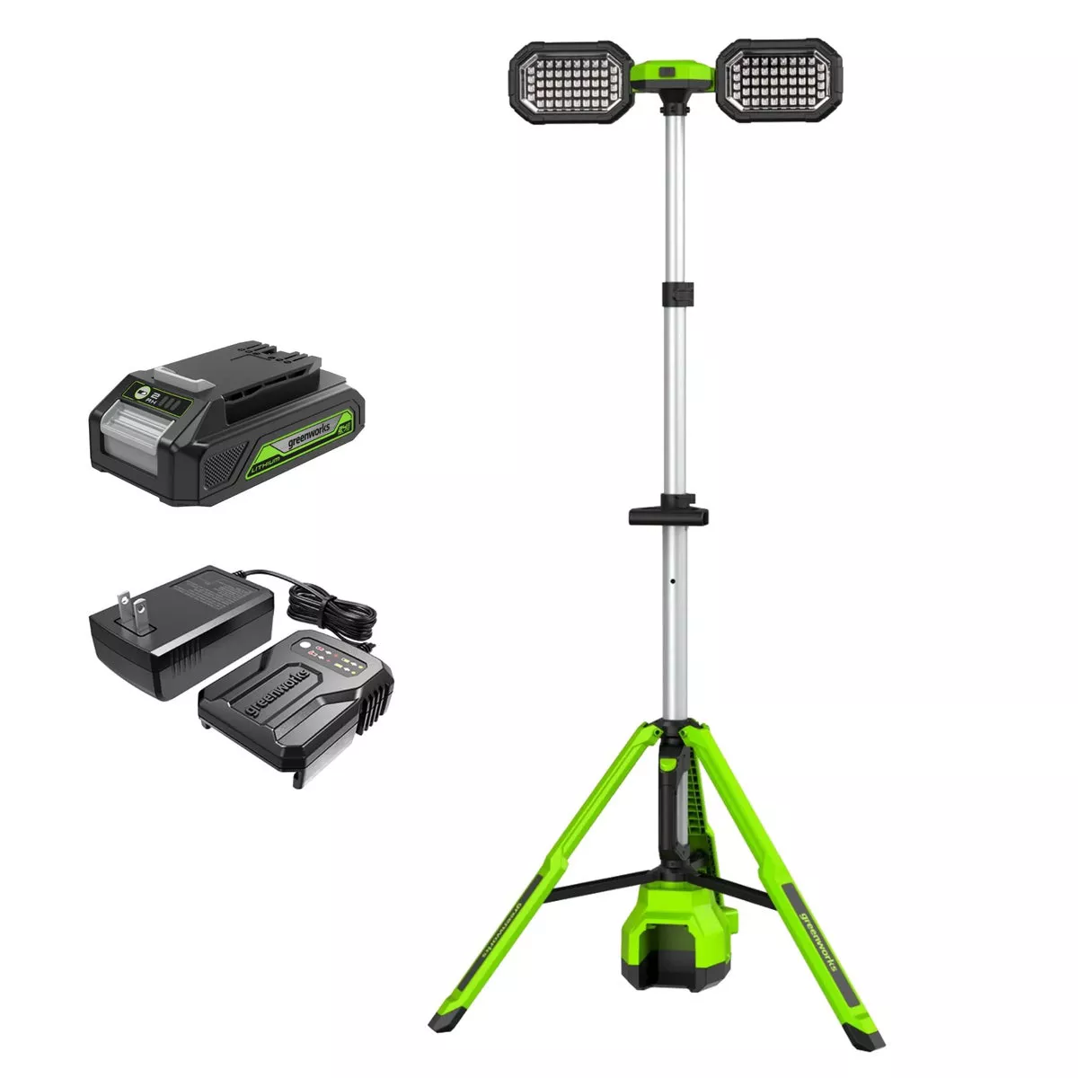 Greenworks Dual Panel Area Light Kit