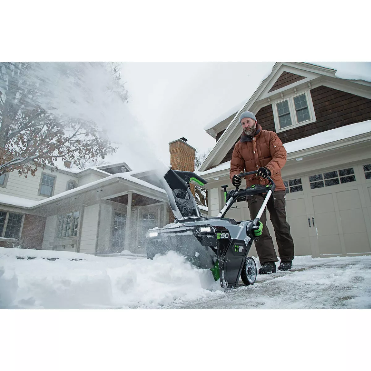 EGO POWER+ 21 In. Single-Stage Brushless Cordless Snow Blower Kit with (2) 4.0 Ah Batteries & Charger - photo 3