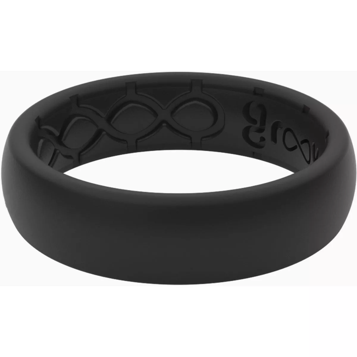 Groove Life Size 9 Black Silicone Thin Ring