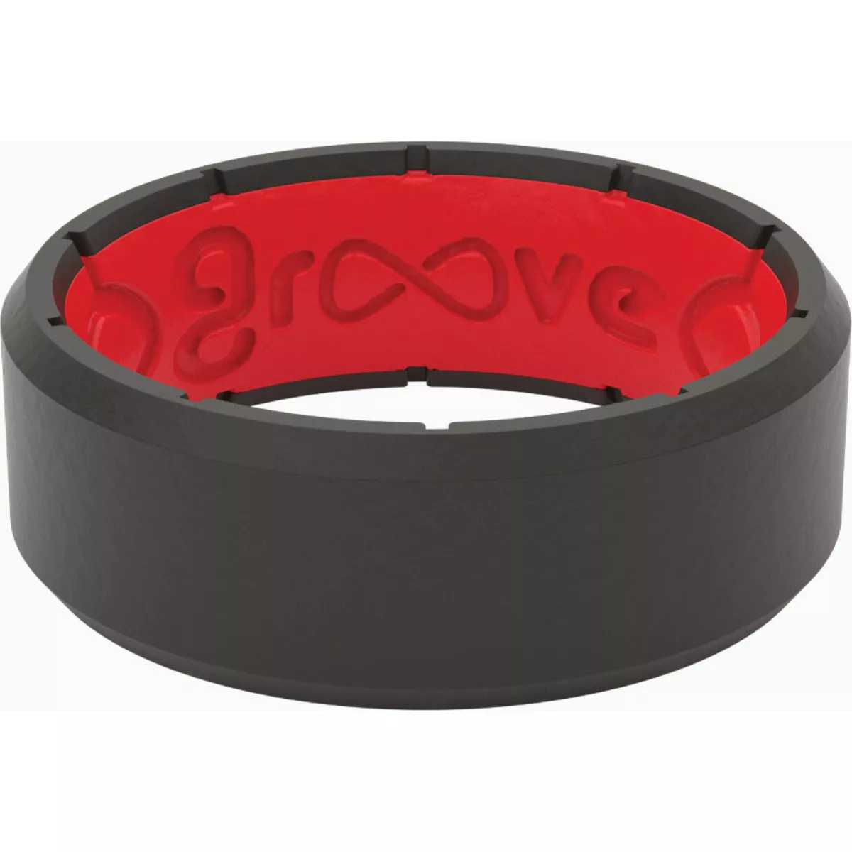Groove Life Size 10 Black/Red Silicone Edge Ring