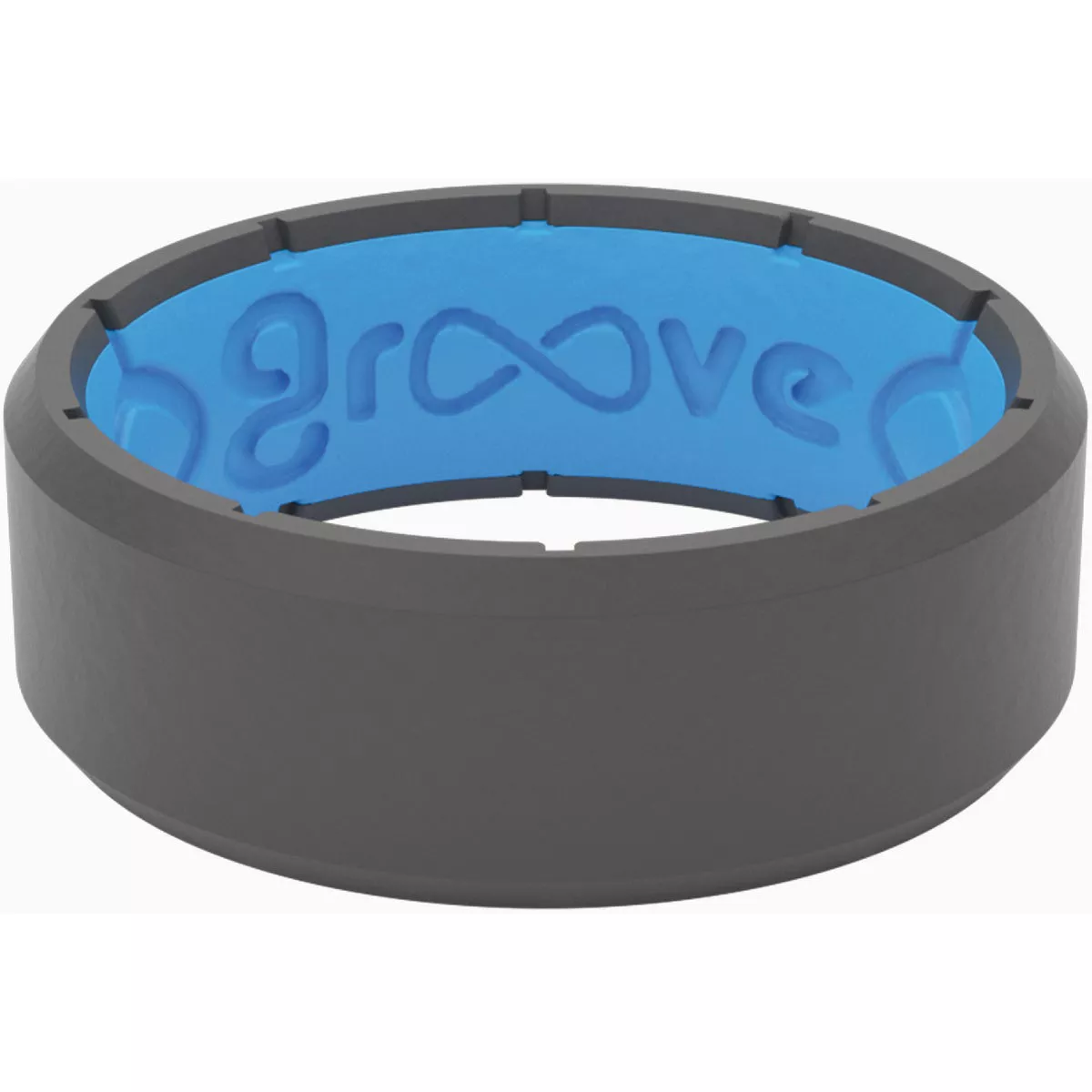 Groove Life Size 10 Deep Stone Gray Silicone Edge Ring