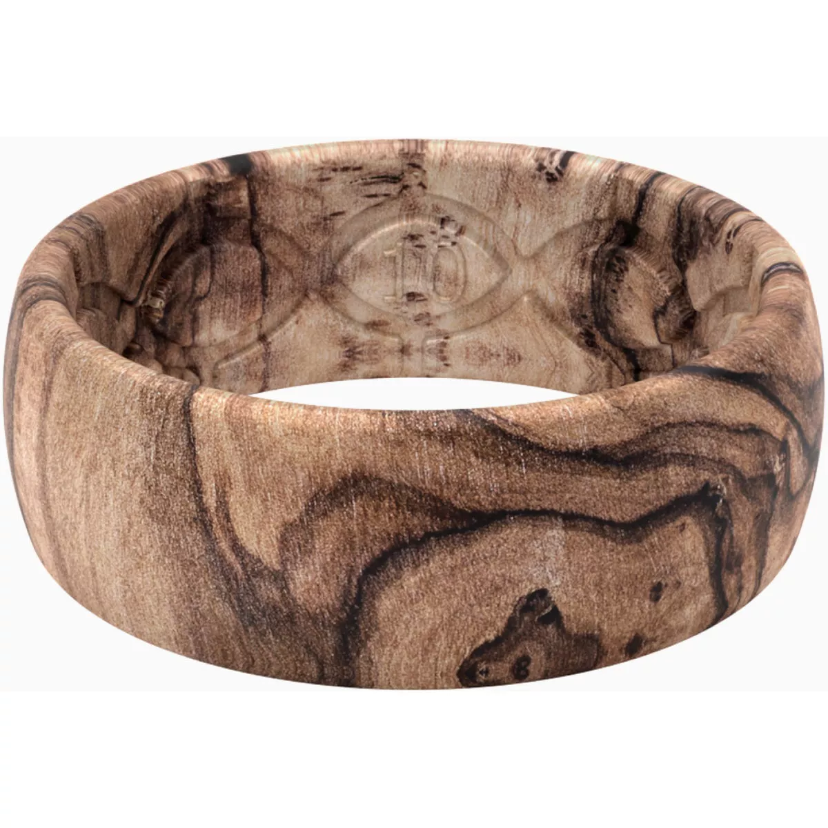Groove Life Nomad Size 10 Burled Walnut Silicone Ring